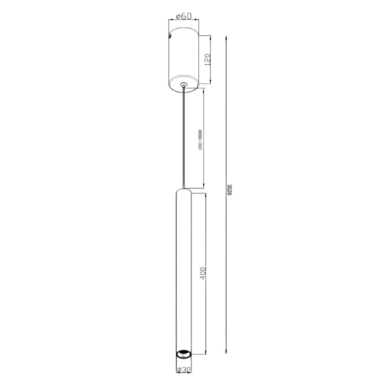Maytoni pro base lampada a sospensione led 6w 4000k per camera da letto