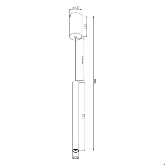 Maytoni pro base lampada a sospensione led 6w 4000k per comodino bianca