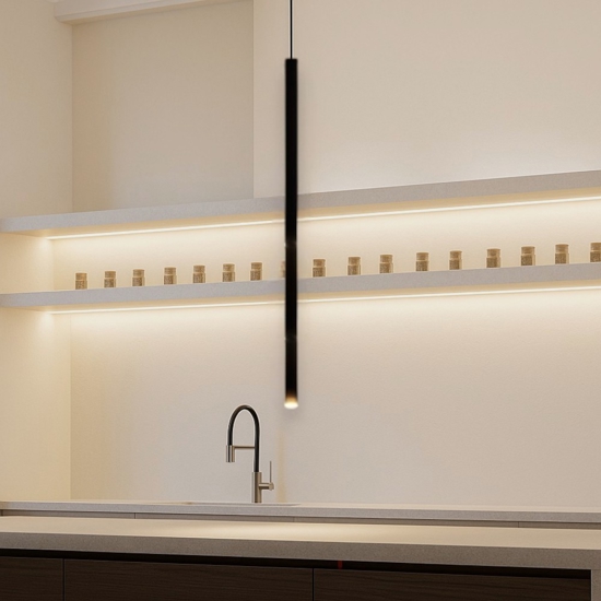Maytoni pro extra lampada a sospensione led 6w 4000k cilindrica nera