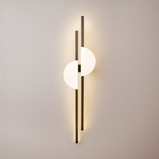 Maytoni skyline applique da parete led 23w 4000k colore nero e bianco
