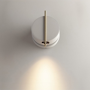 Maytoni nuance applique da comodino led 3w 3000k bianco tondo