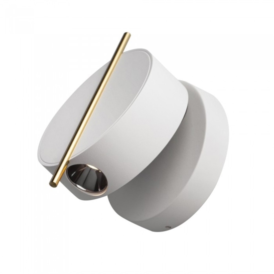 Maytoni nuance applique da comodino led 3w 3000k bianco tondo