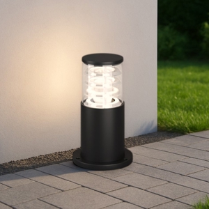 Maytoni bronx lampione basso da giardino ip54 cilindrico moderno