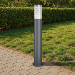 Maytoni bronx lampione da giardino ip54 colore grigio