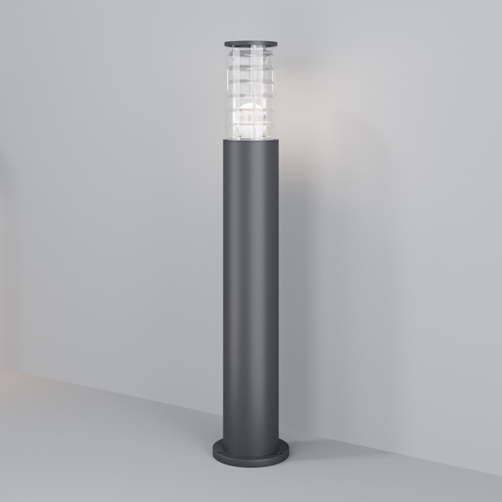 Maytoni bronx lampione da giardino ip54 colore grigio