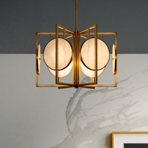 Maytoni marmo lampadario moderno con lastre in pietra
