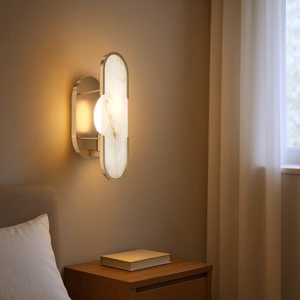 Maytoni marmo applique per camera da letto colore oro