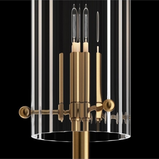 Maytoni arco applique da parete colore oro portalampada in vetro