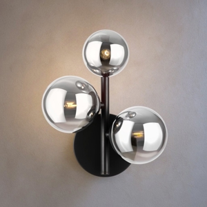 Maytoni dallas applique da parete 3 luci colore nero