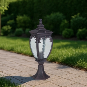 Maytonio fleur lampioncino da giardino ip44 portalampada in vetro
