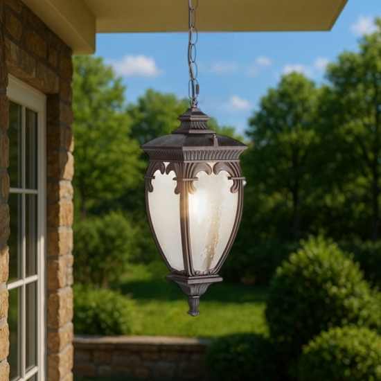 Maytoni fleur lampadario per esterno ip44 design a lanterna