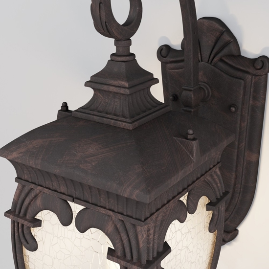 Maytoni fleur applique da esterno ip44 vetro lavorato