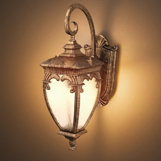 Maytoni fleur applique da esterno ip44 effetto ferro battuto