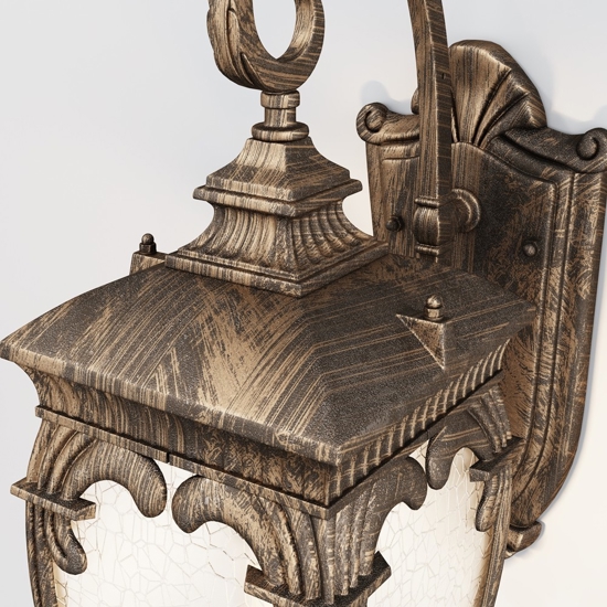 Maytoni fleur applique da esterno ip44 effetto ferro battuto