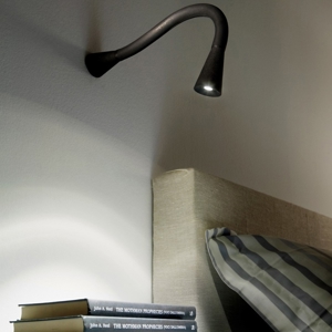 Applique linea light snake w1 orientabile nero led 2w 3000k