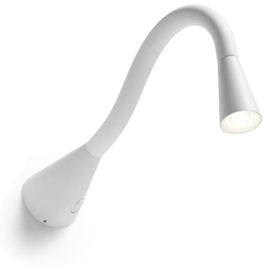 Snake linea light w1 applique led  2w 3000k con interruttore orientabile