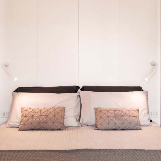 Snake linea light w1 applique led  2w 3000k con interruttore orientabile