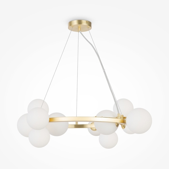 Maytoni dallas lampadario per camera da letto colore oro