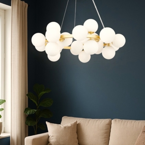 Maytoni dallas lampadario moderno colore oro in vetro