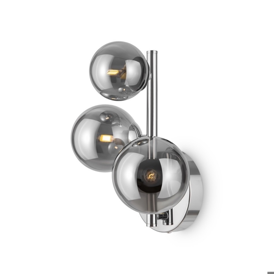 Maytoni dallas applique da parete moderno colore cromo