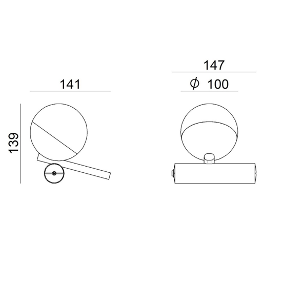 Abat jour da comodino led 3000k oro linea light rossini ca148fhgwdi