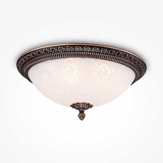 Maytoni pascal plafoniera moderna tonda vetro decorato