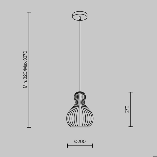 Maytoni roots lampada a sospensione per cucina paralume in legno