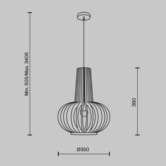 Maytoni roots lampada a sospensione per cucina