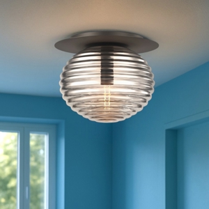 Maytoni reels plafoniera moderna sfera in vetro rigato