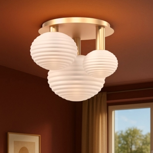 Maytoni reels plafoniera moderna 3 luci sfere in vetro