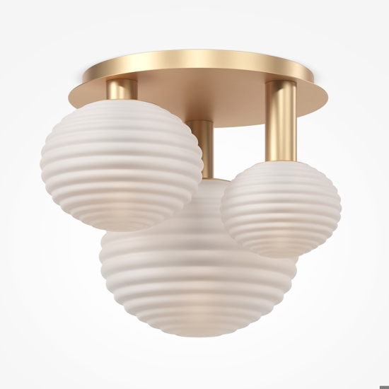 Maytoni reels plafoniera moderna 3 luci sfere in vetro