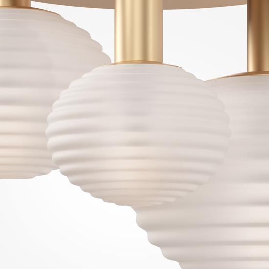 Maytoni reels plafoniera moderna 3 luci sfere in vetro