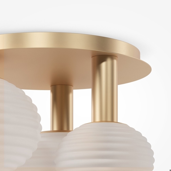 Maytoni reels plafoniera moderna 3 luci sfere in vetro