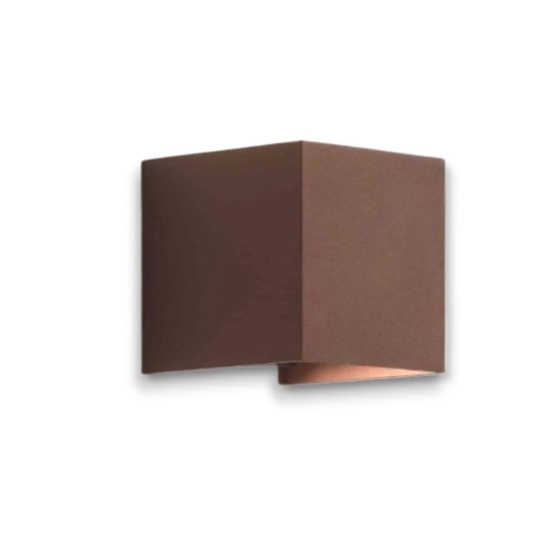 Isyluce applique 6w cubo corten 3000k per esterno