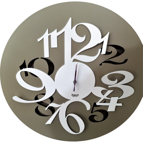 Orologio da muro design moderno sabbia bianco