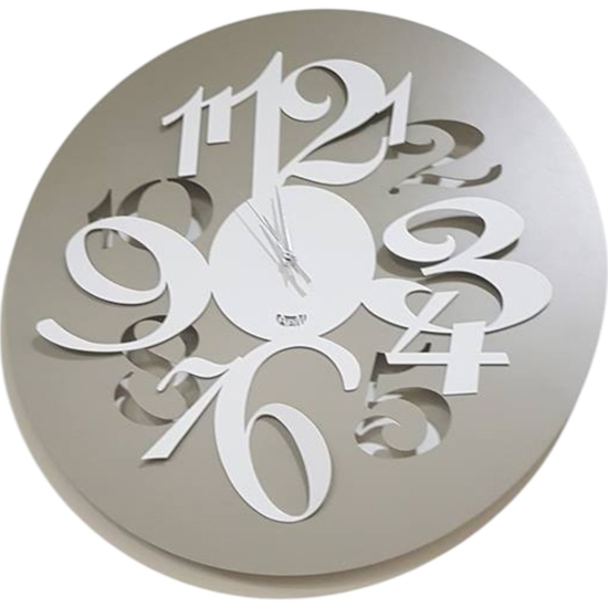 Orologio da muro design moderno sabbia bianco