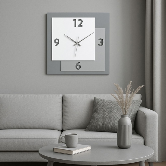 Bongelli preziosi orologio da parete moderno bianco grigio