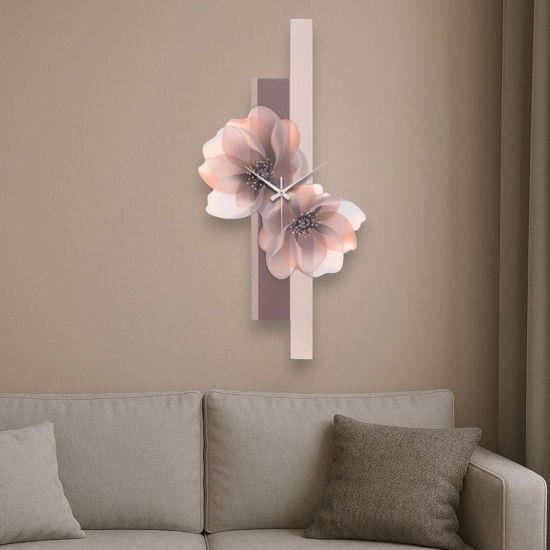 Orologio verticale da parete fiori nocciola bongelli preziosi