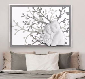 Bongelli preziosi capezzale moderno sacra famiglia 105x72 grigio
