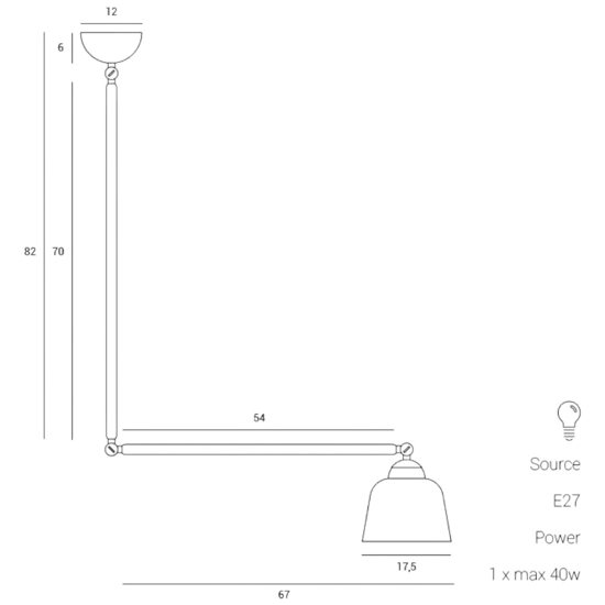 Sforzin miloox neoretro lampadario moderno nero fp