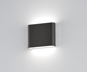 Applique da esterno led 12w 3000k antracite moderna ip54