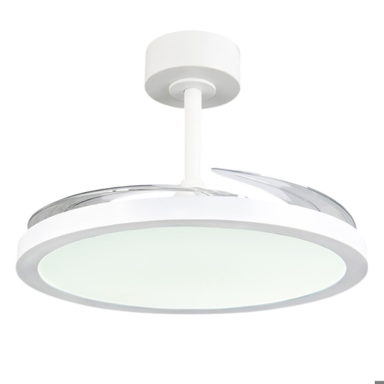 Plafoniera con ventilatore design moderno led dc motor inverter