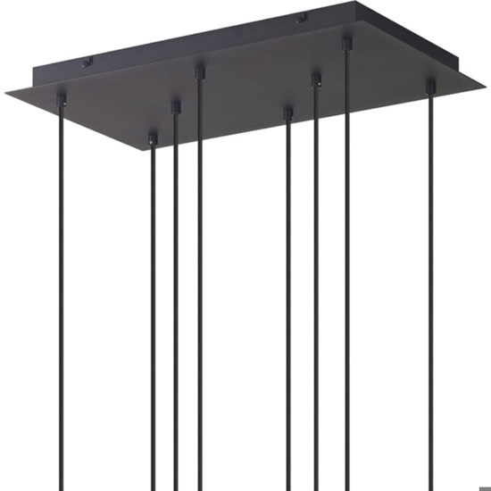 Lampadario vetri multicolor pendenti per soggiorno moderno