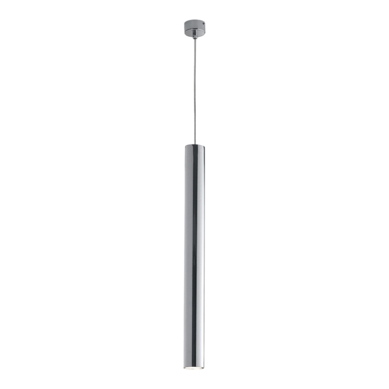 Lampada a sospensione cilindro cromo fp