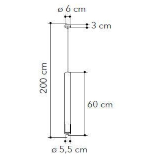 Lampada a sospensione cilindro cromo fp