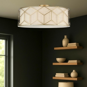 Maytoni messina plafoniera moderna circolare colore oro