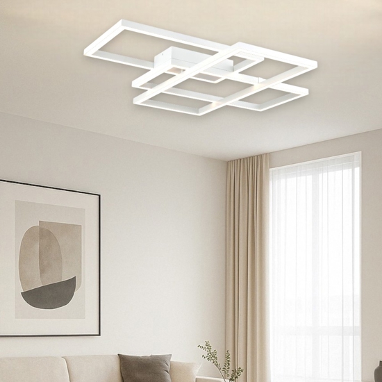 Maytoni rida plafoniera led bianca 80w 3000k moderna