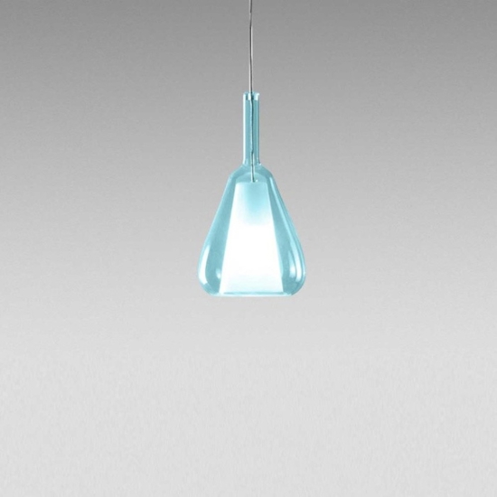 Gea luce ofelia lampada a sospensione per cucina moderna colore blu