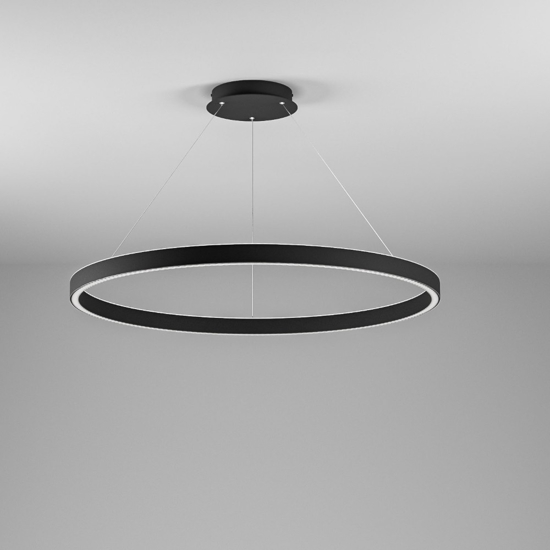 Gea luce criseide lampadario moderno led 100w 3000k tondo per salotto
