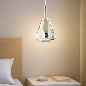 Gea luce ofelia lampada a sospensione per camera da letto colore cromo
